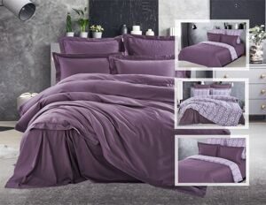 Комплект постельного белья KAZANOV.A Belkanto (пурпурный), евро